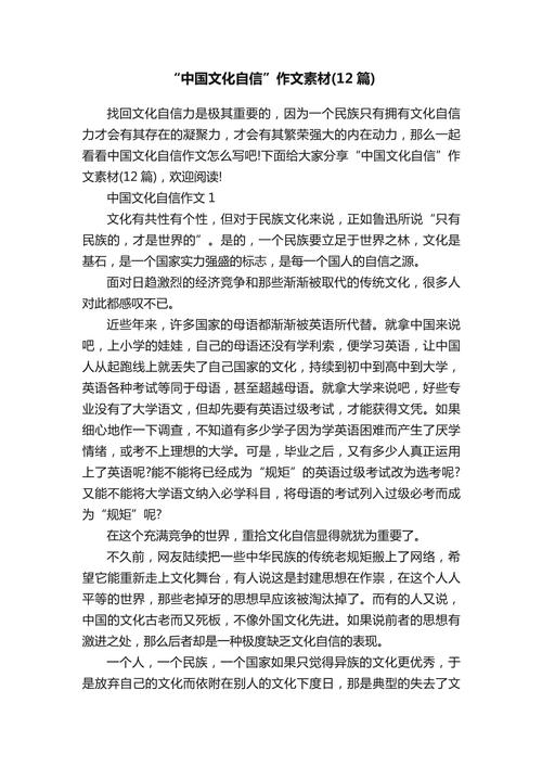 文化自信建设（文化自信建设案例）