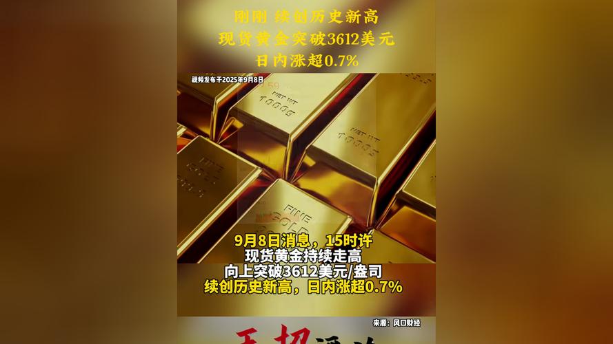 黄金价格突破3620美元(黄金价格多少美元)